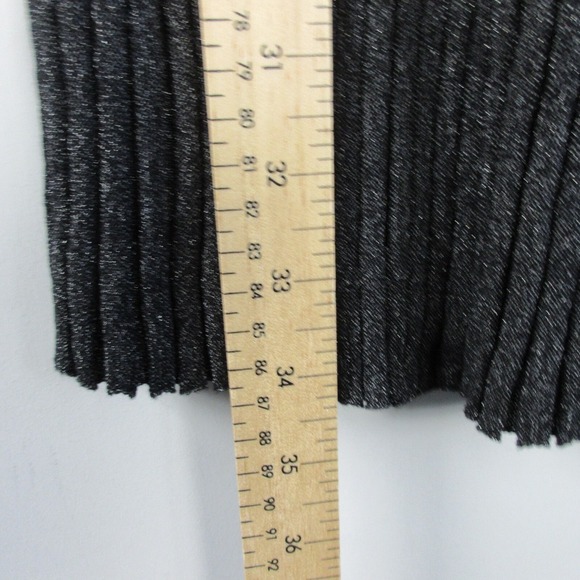 J. McLaughlin Maeve Sweater Skirt Matching Set M Black Metallic Midi Viscose 738 - Picture 11 of 13